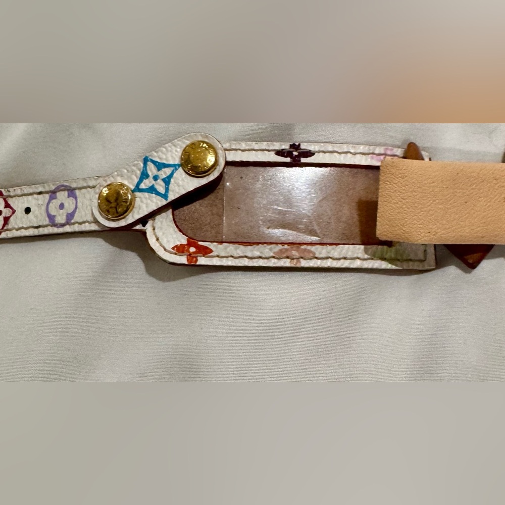 Louis Vuitton x Murakami Leather Monogram Girls ID Bracelet - Picture 6 of 6